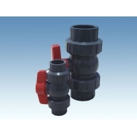 PVC/UPVC球閥產(chǎn)品展示 藍(lán)色與白色系列